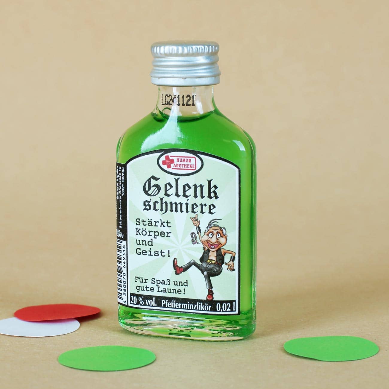 Gelenkschmiere - Pfefferminzlikör – geschenke-online.de Gelenkschmiere - Pfefferminzlikör – geschenke-online.de