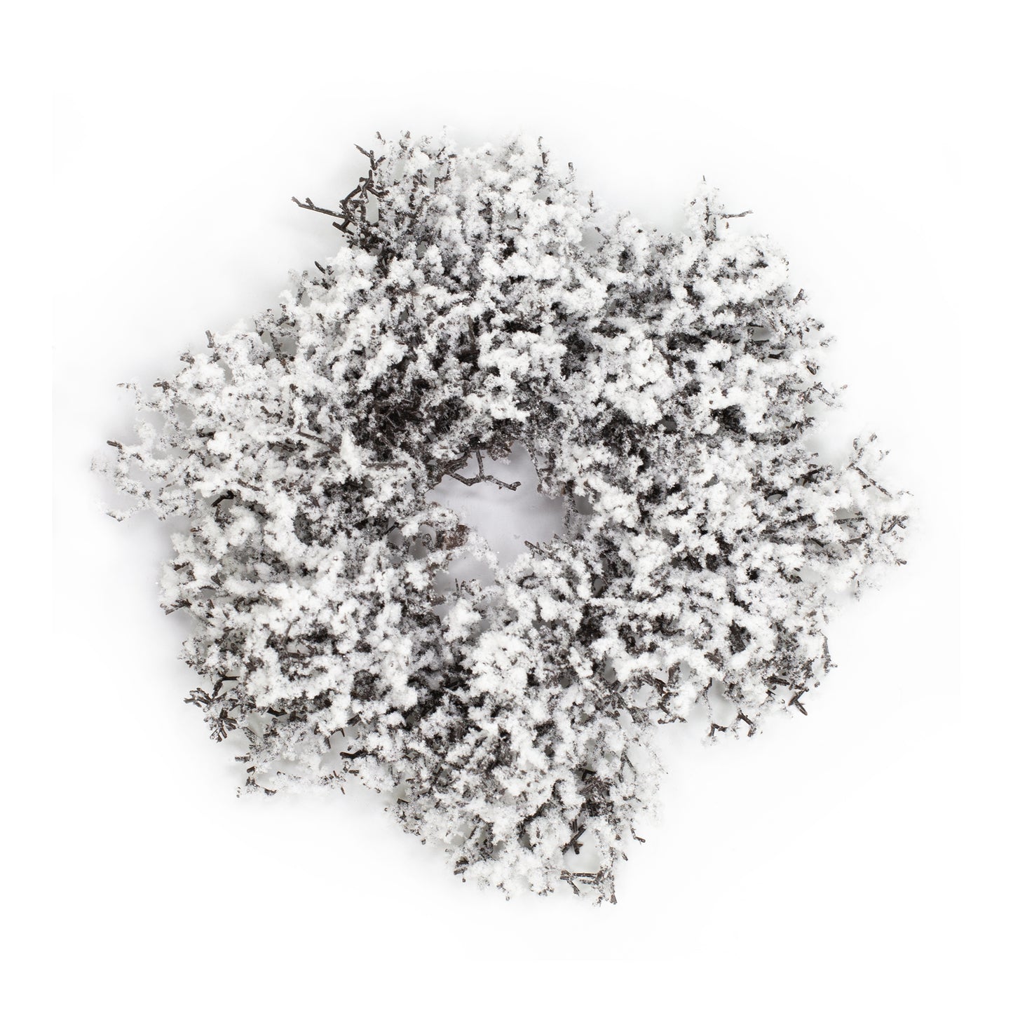 Winterlicher Adventskranz aus Schneezweigen in zwei Größen | Dekoration zu Weihnachten