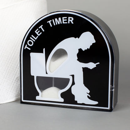 Toilet Timer Sanduhr mit Comic-Motiv und sichtbarem Sandlauf