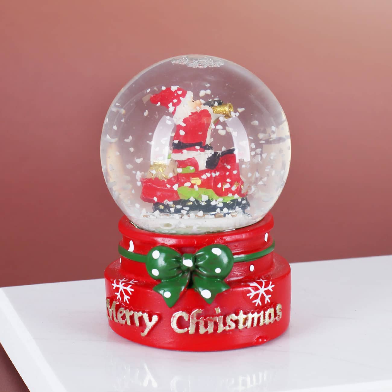 Weihnachtsmann Schneekugel