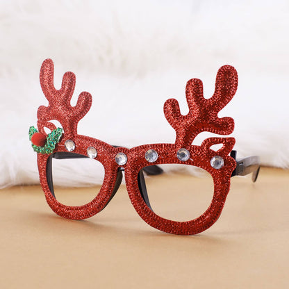 glitzernde  Spaßbrille - Geweih