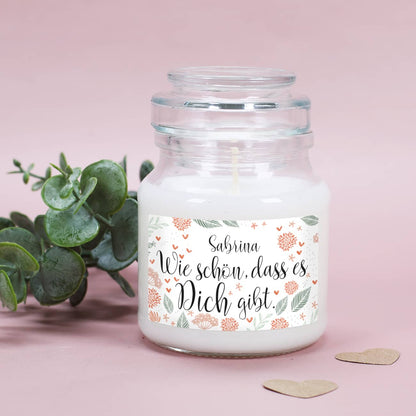 Duftkerze als Dankeschön