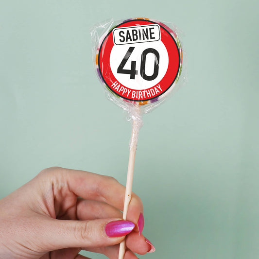 Persönlicher Lolli zum Geburtstag