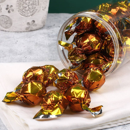 Pralinen einzeln verpackt.