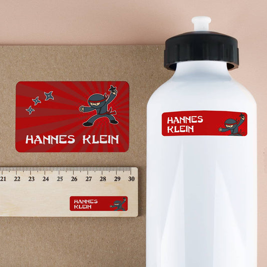 Schulaufkleber- Set mit Nina - Motiv und Name 