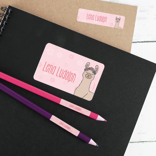 Namensaufkleber für die Schule