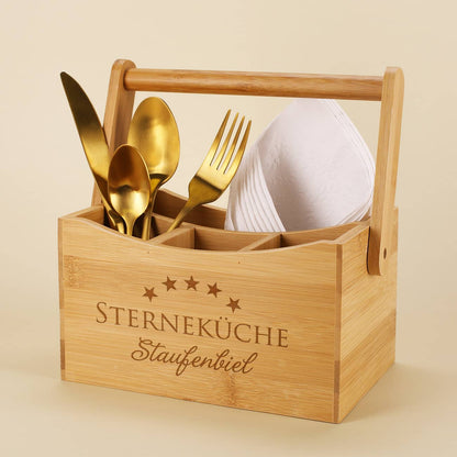 Besteckkasten Sterneküche mit Namensgravur