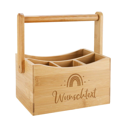Stiftehalter aus Bambus mit Gravur