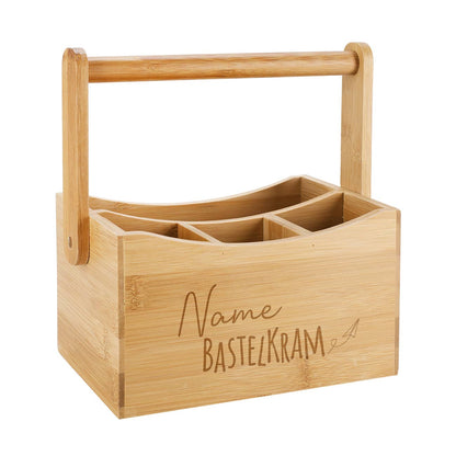 Bastelkram Kiste mit Namensgravur