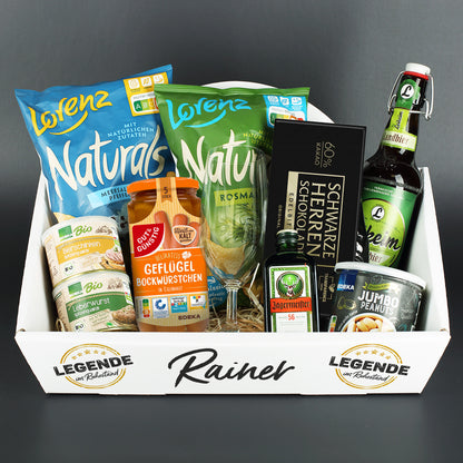 Geschenkkorb - Legende in Rente - wahlweise mit Füllung