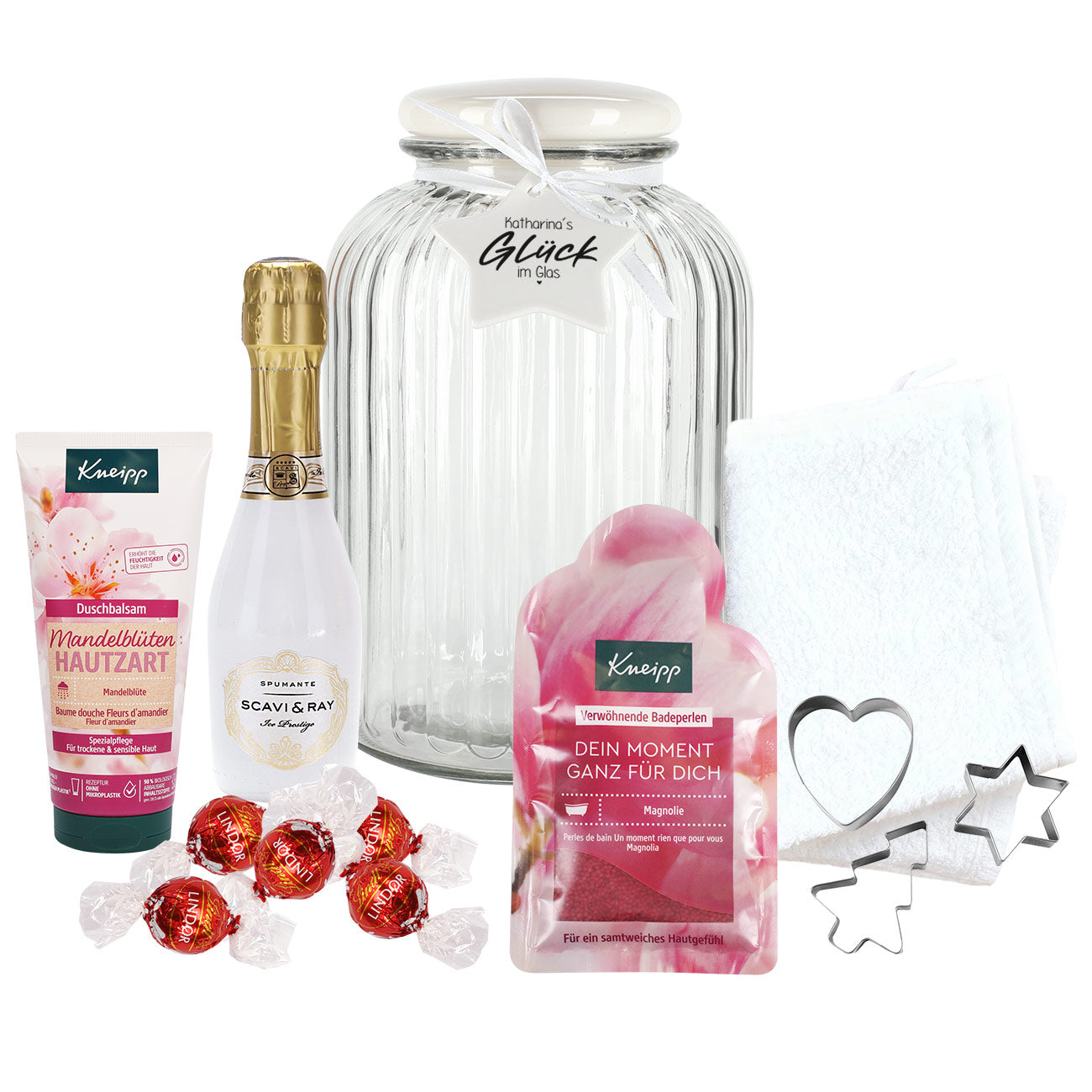 XL Geschenkset für Frauen - Glück im Glas - freigestellt