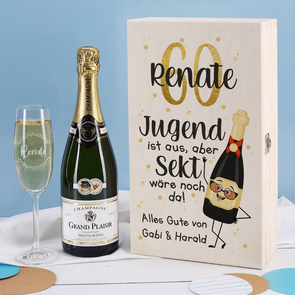 Second Nature Geburtstagskarte Zum 80. – Handgefertigt, Champagner-Serie, Für Männer