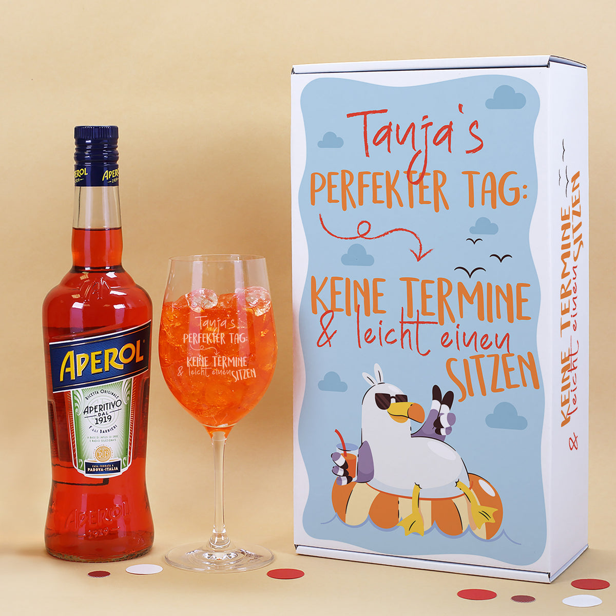Personalisiertes Geschenkset mit Aperitif