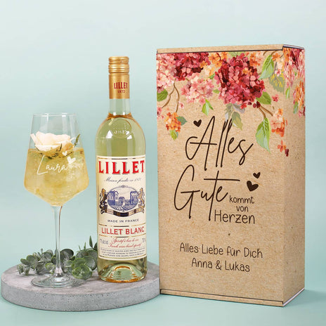 Alles Gute kommt von Herzen - Lillet Geschenkset zum Geburtstag