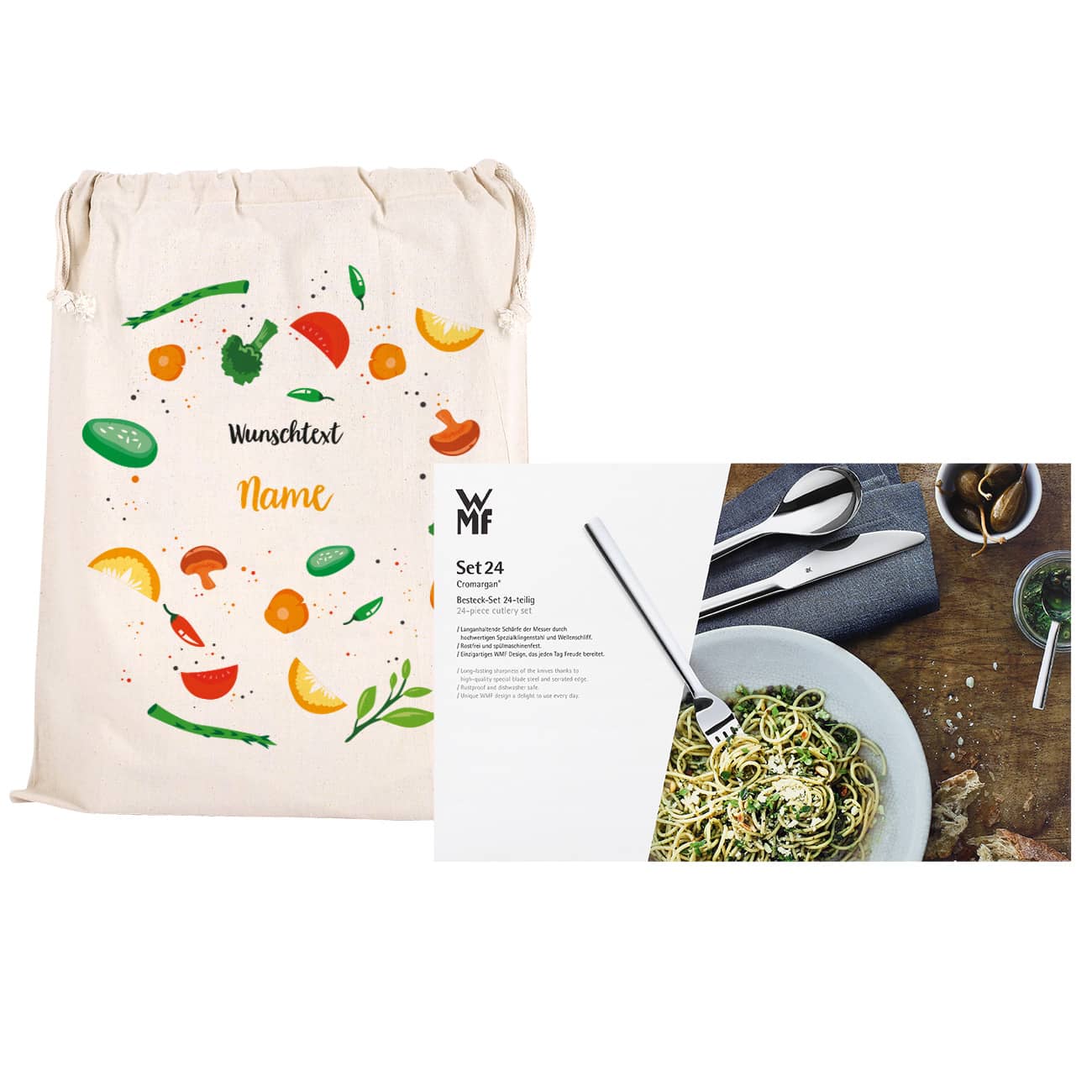 Jutesack mit Ihren Texten bedruckt