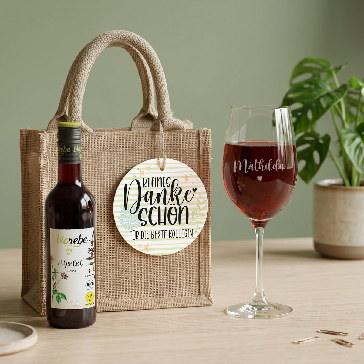 Weinset als Dankeschön
