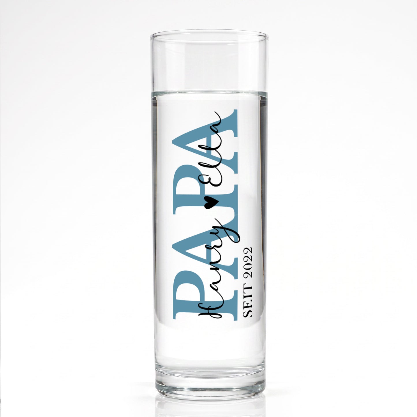Kleine Vase für Papa mit Wunschtext & Jahr personalisiert | Geschenk zum Vatertag & Geburtstag