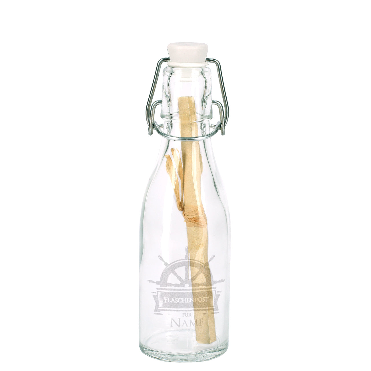 Flasche mit eingraviertem Wunschnamen