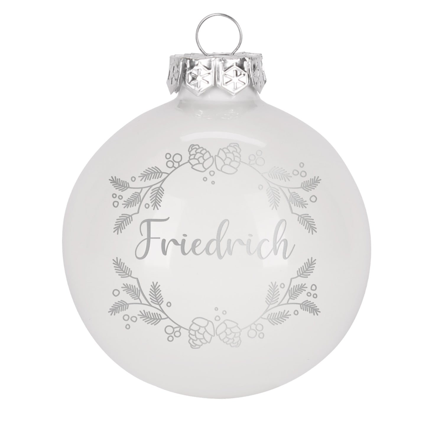 Personalisierte Weihnachtskugeln mit Name | Weihnachtsbaumkugeln & Christbaumkugeln mit Farbauswahl