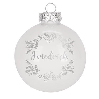Personalisierte Weihnachtskugeln mit Name | Weihnachtsbaumkugeln & Christbaumkugeln mit Farbauswahl
