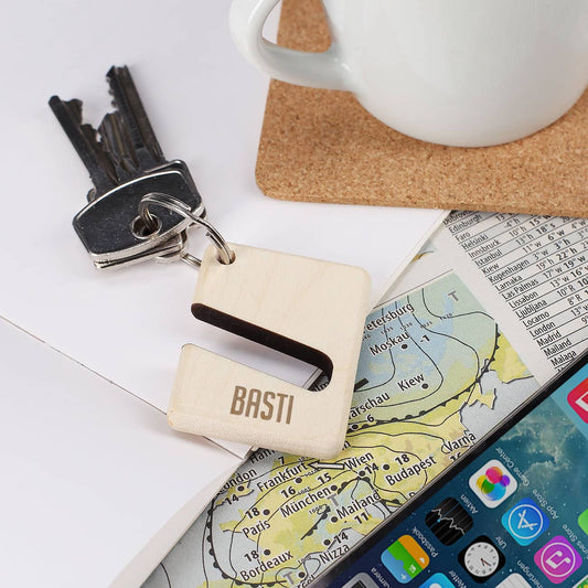 Schlüsselanhänger aus Holz