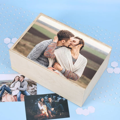 erinnerungen aufbewahren box Bedruckte Geschenkbox mit Foto auf Deckel gedruckt zum Aufbewahren für Ihre schönsten Bilder als Erinnerungsbox – geschenke-online.de