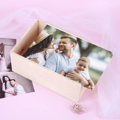 fotokiste aufbewahrung Bedruckte Geschenkbox mit Foto auf Deckel gedruckt zum Aufbewahren für Ihre schönsten Bilder als Erinnerungsbox – geschenke-online.de