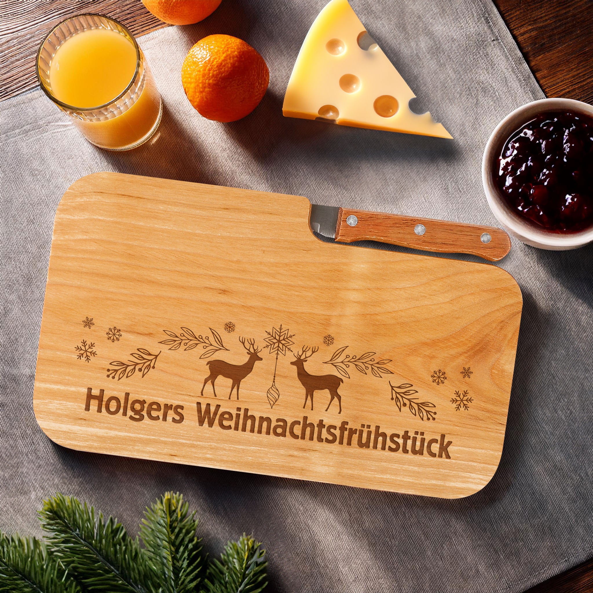 Frühstücksbrett Mit Schlagzeug-Gravur – Personalisierbares Holzbrett Für Drummer