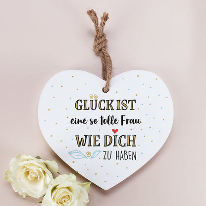 Personalisierbares Holzherz – Geschenk mit Wunschtext für besondere Menschen