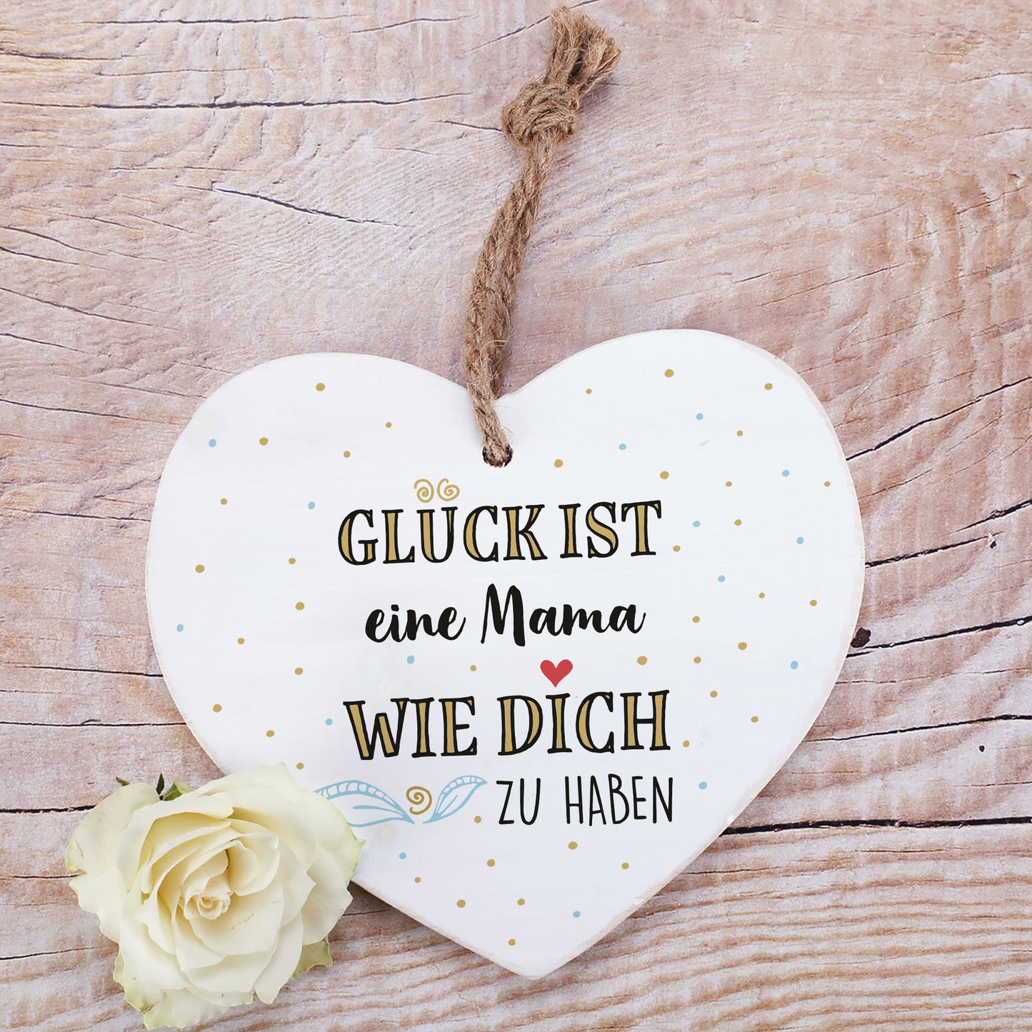 Personalisierbares Holzherz – Geschenk mit Wunschtext für besondere Menschen