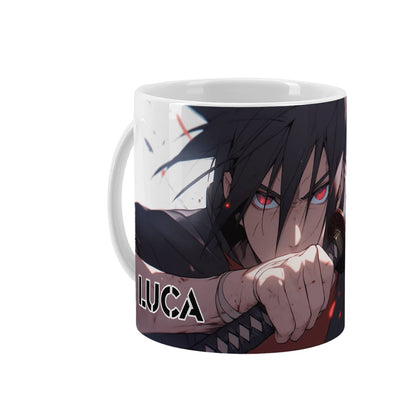 Persönliche Manga-Tasse mit Ihrem Wunschnamen gestaltet