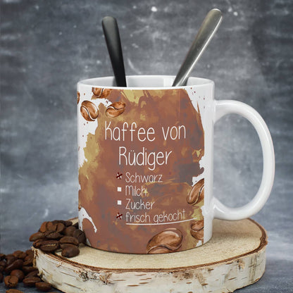 Tasse für Wunschkaffee personalisiert