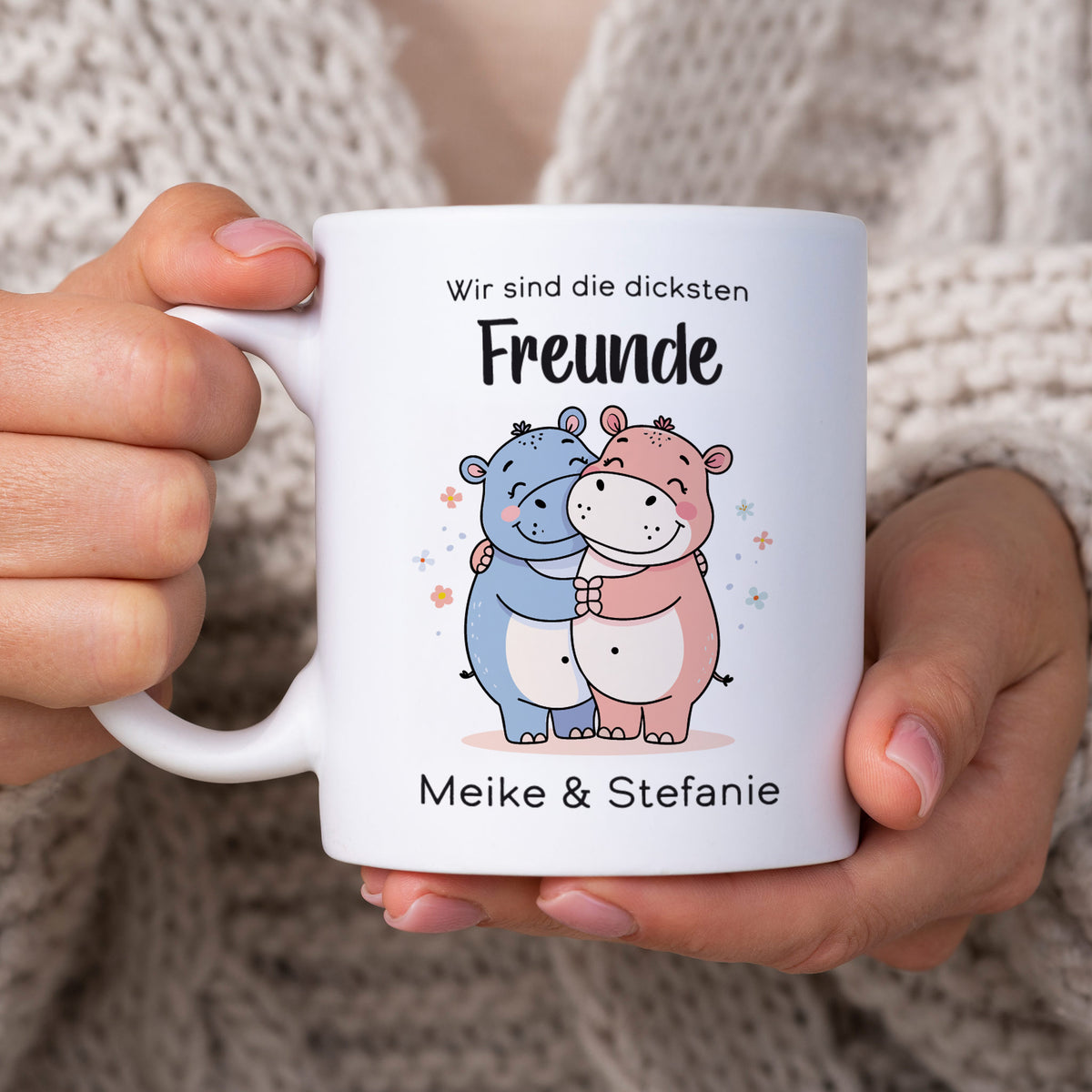 Personalisierbare Tasse für die dicksten Freunde