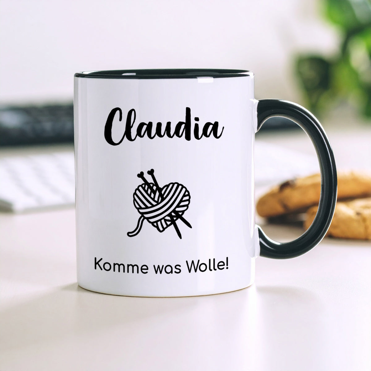 Personalisierbare Tasse mit Hobby-Motiven