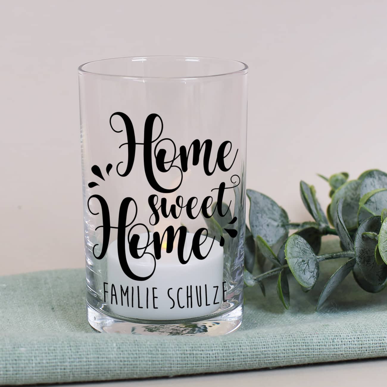 Herz & Heim® Personalisierter Teelichthalter – Geschenk Für Paare Mit Namen & Datum
