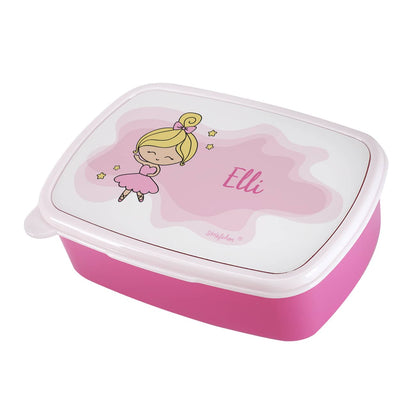 Brotdose Ballerina mit Name personalisiert