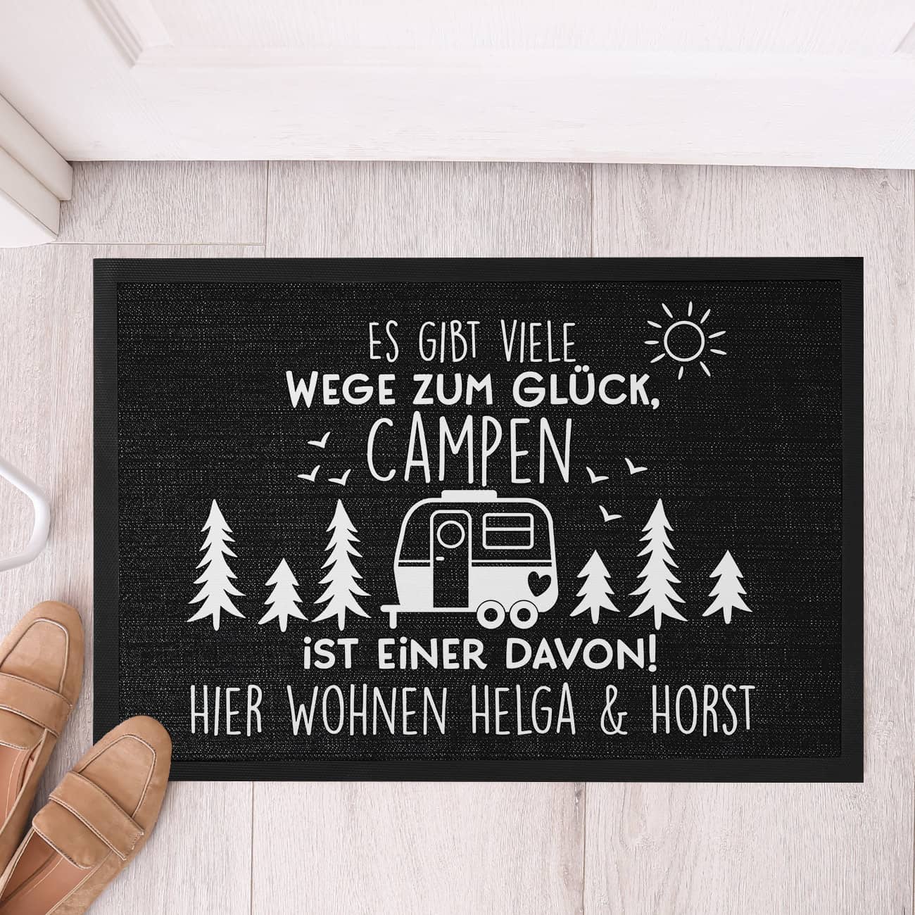 camping fußmatte Personalisierte Fußmatte für Camping Fans – Camping Fußabtreter – geschenke-online.de
