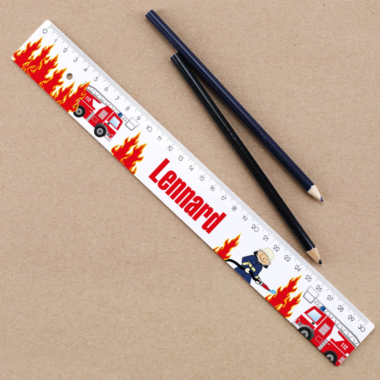 30 cm Lineal mit Name personalisiert