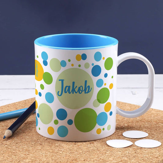 bedruckte Kunststofftasse mit Wunschname