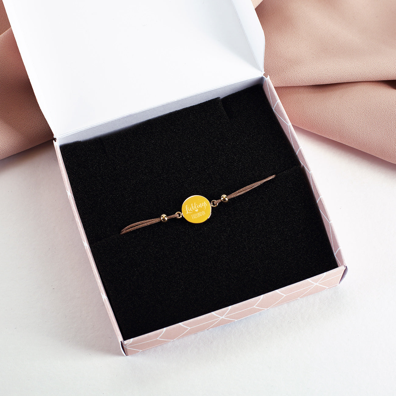 Leonardo Armband in Gold - Lieblings - mit Ihrem Wunschtext graviert