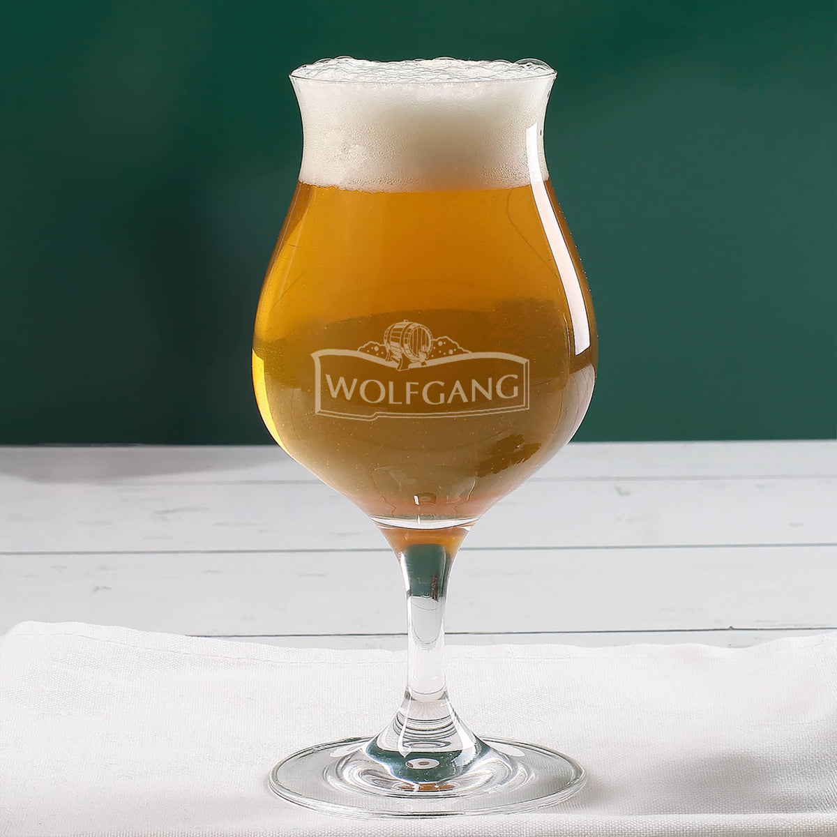 Personalisiertes Craft-Beer Glas – Bierglas von Leonardo mit Gravur –