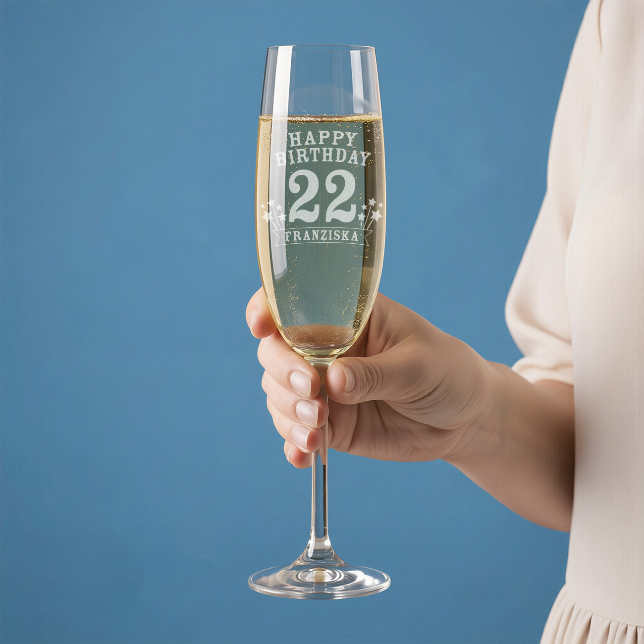 Graviertes Sektglas von Leonardo zum Geburtstag 