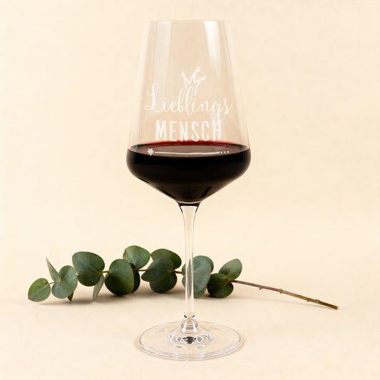Lieblings... Weinglas mit Wunschgravur