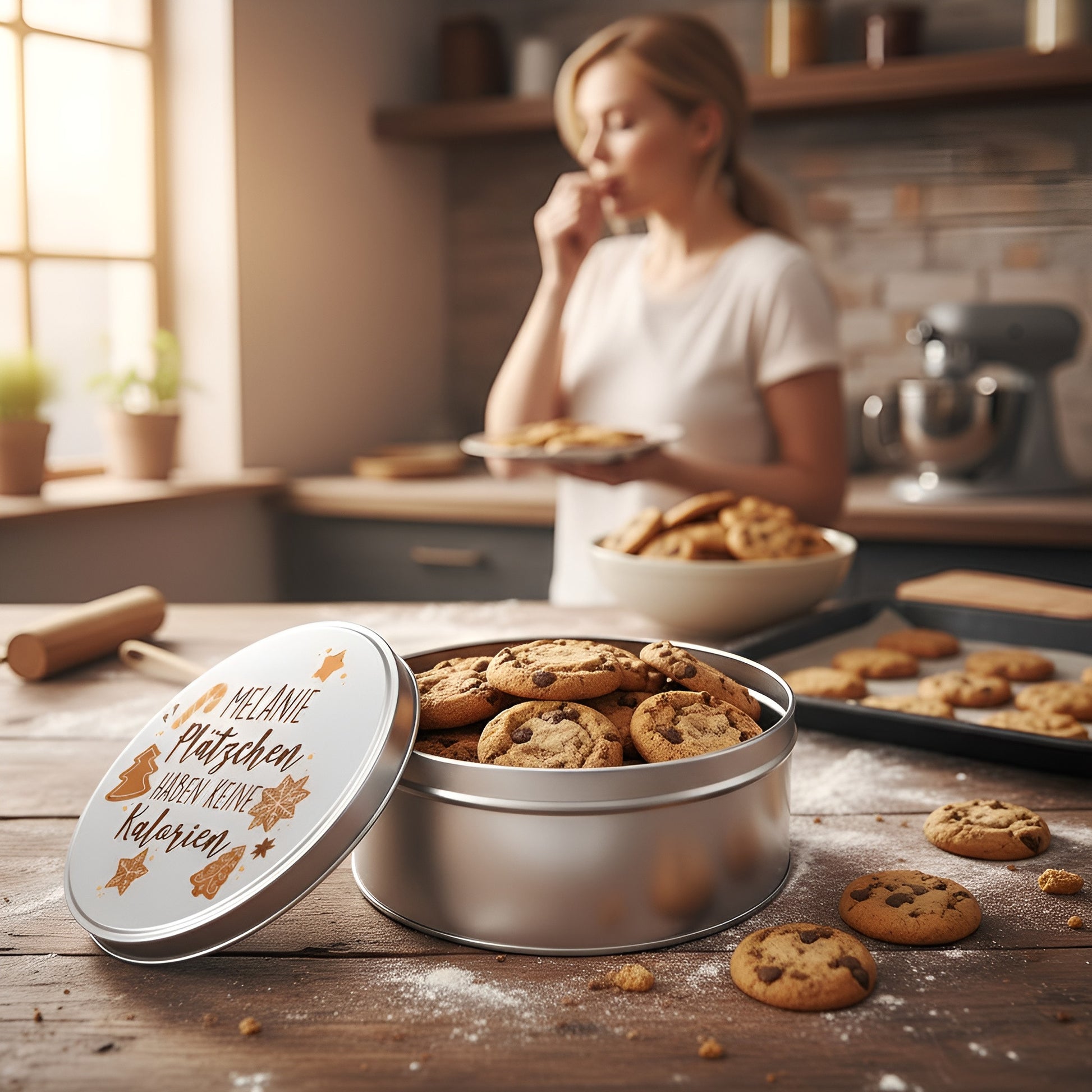 kekse aufbewahren blechdose Personalisierte Keksdose mit Name und Motiv aus Metall für Weihnachten – geschenke-online.de