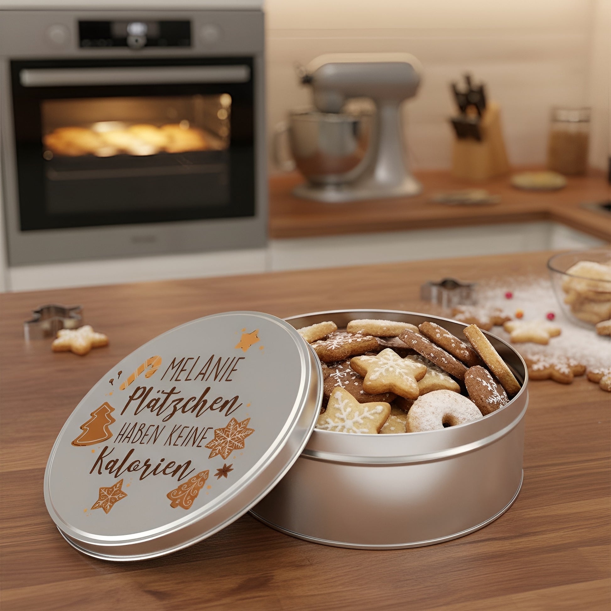 kekse aufbewahren blechdose Personalisierte Keksdose mit Name und Motiv aus Metall für Weihnachten – geschenke-online.de