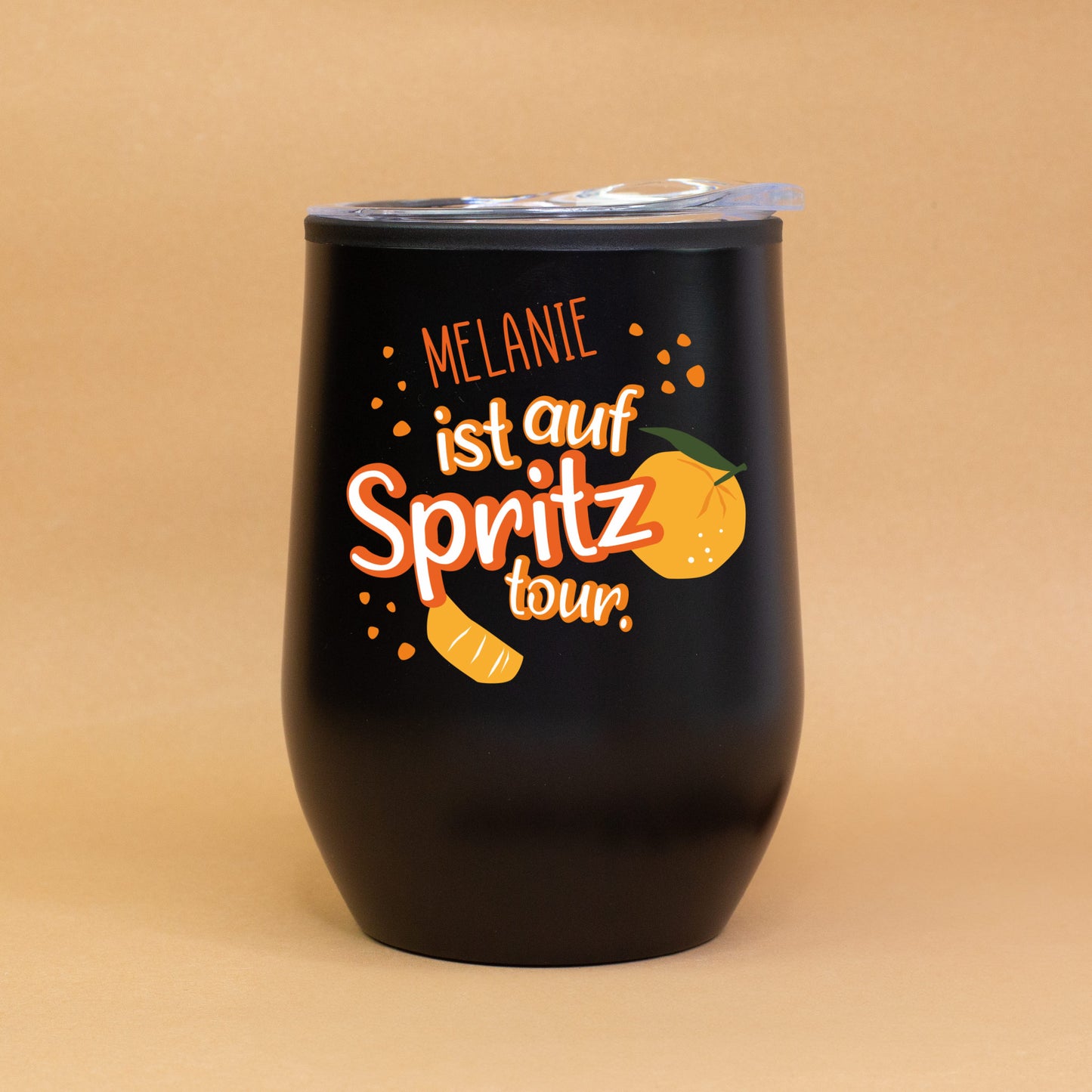 Thermobecher 'Spritztour' personalisiert mit Name | Geschenk für Freundinnen & JGA mit Farbauswahl