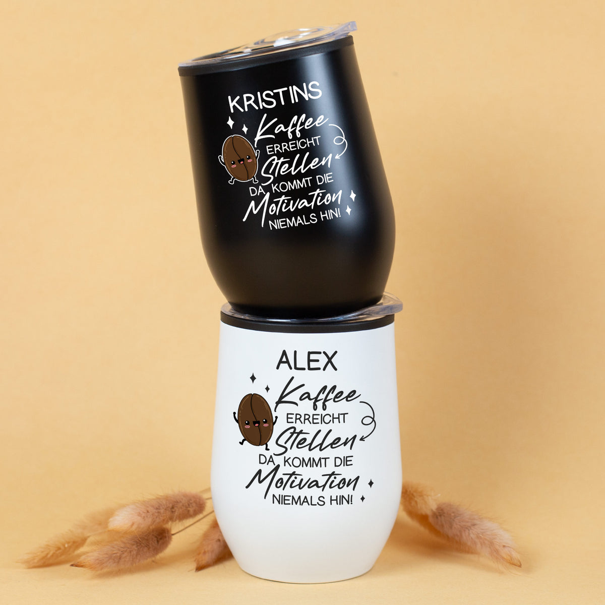 Thermobecher personalisiert mit Name und Spruch