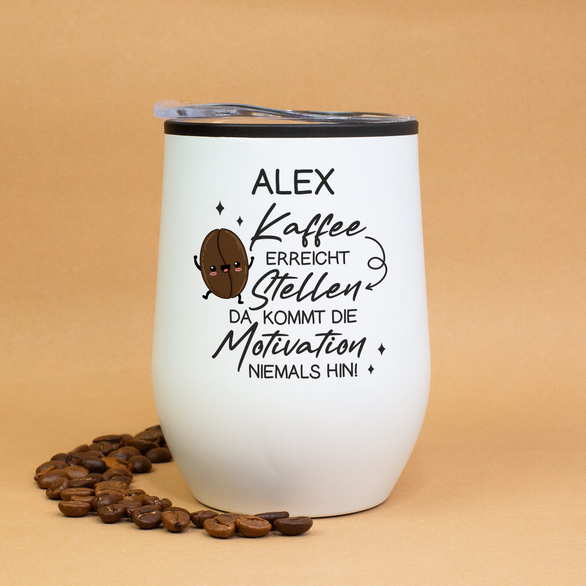 Thermobecher personalisiert mit Name und Spruch