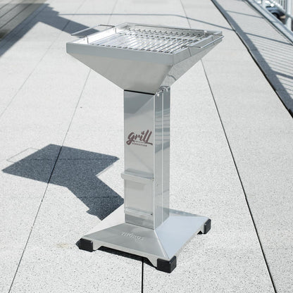 Thüros T2 Kaminzuggrill aus Edelstahl für Grillmeister mit Gravur | Hochwertiger Grill als Geschenk