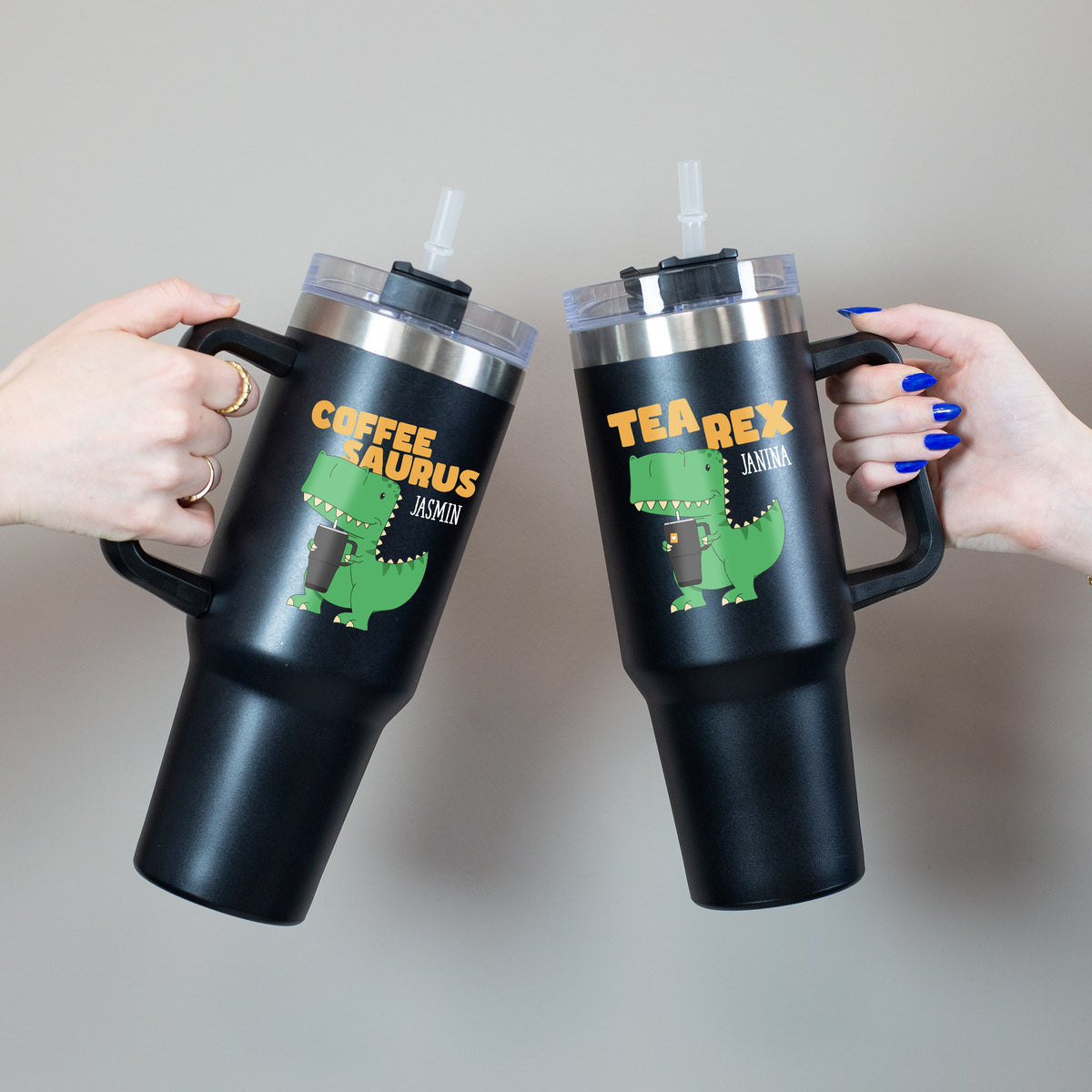 Thermobecher XXL personalisiert mit Name & lustigem Motiv